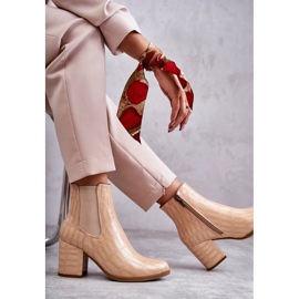 Stivaletti in pelle di serpente La.Fi 260038BE-XC Beige 2