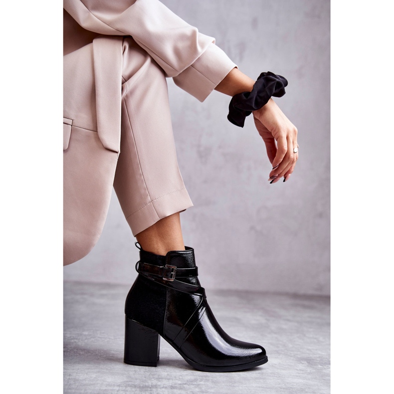 PL4 Stivali laccati alla moda La.Fi 260037B-LA Nero 1
