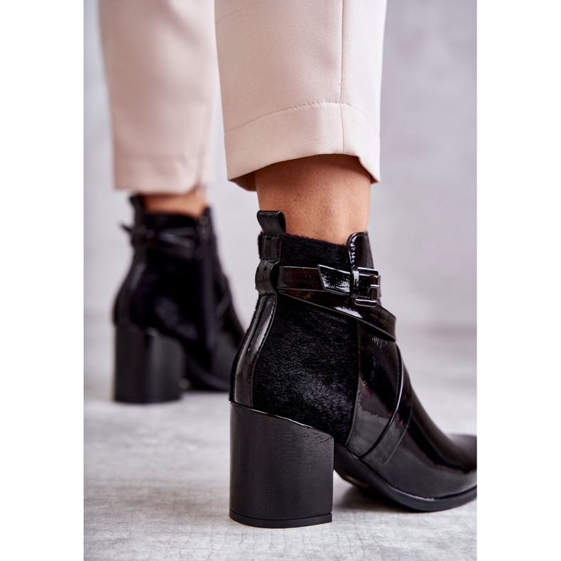 PL4 Stivali laccati alla moda La.Fi 260037B-LA Nero 2