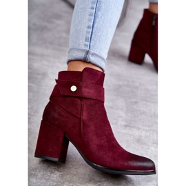 PL4 Stivaletti in camoscio da donna La.Fi 260041WI-SU Rosso multicolore 2
