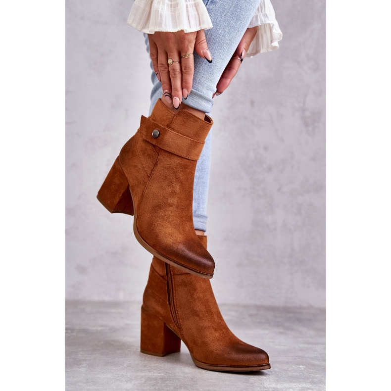 PL4 Stivaletti in camoscio da donna La.Fi 260041C-SU Camel marrone 1
