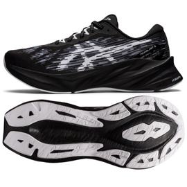 Asics Novablast 3 M 1011B458 002 scarpe da corsa bianco nero 1
