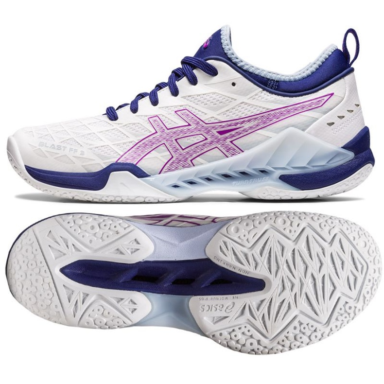 Scarpe da pallamano Asics Blast Ff 3 W 1072A080 100 bianco 1