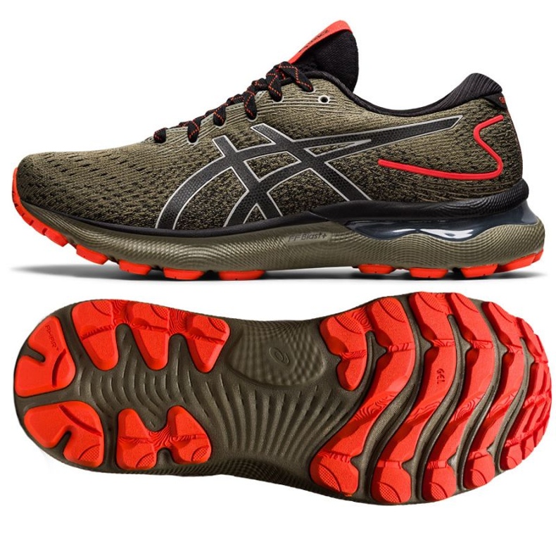 Asics Gel-Nimbus 24 TRail M 1011B571 300 scarpe da corsa verde verde 1