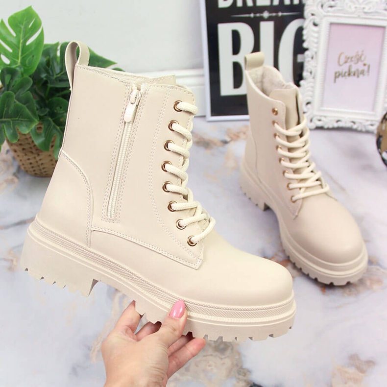 Stivali caldi da donna beige eVento 1