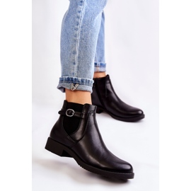 PJ1 Stivali caldi da donna Jodhpur Black Janette nero 1