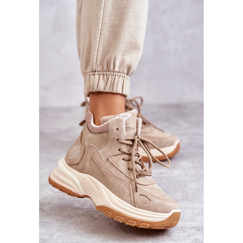 Scarpe da trekking sulla piattaforma Lee Cooper LCJ-22-44-1352L Beige 1