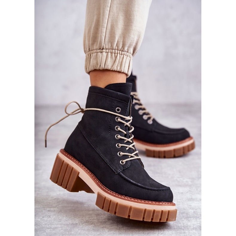 Stivali caldi alla moda da donna neri Gerda nero 1