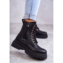 Stivali in pelle calda da donna neri Dorchen nero 2