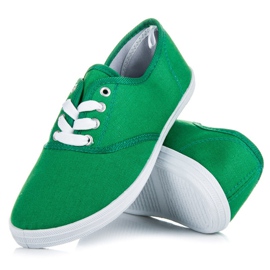 Sneakers allacciate New Age verde 1