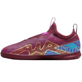 Scarpe da calcio Nike Zoom Mercurial Vapor 15 Club Km Ic Jr DV0738 694 rosso rose e viola 1