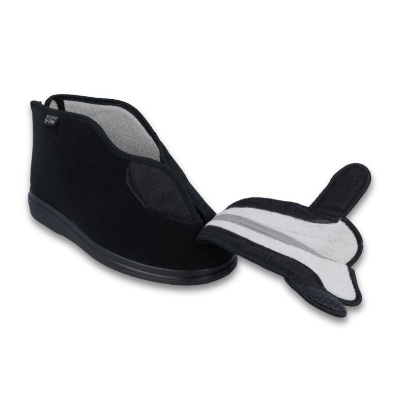 Calzature maschili Dr.Orto Befado 987M002 Fedi sensibili Black Silber Inserto nero 2