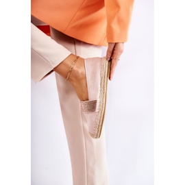 Espadrillas Slip-On da donna con zirconi rosa 4