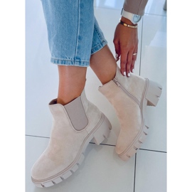 Stivaletti Chelsea da donna Aime Beige Suede 2