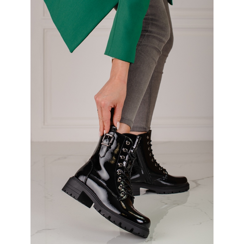 Borse Vinceza da donna laccate nero 2