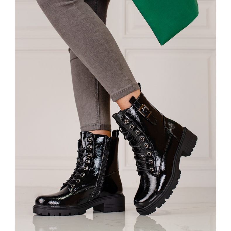 Borse Vinceza da donna laccate nero 1