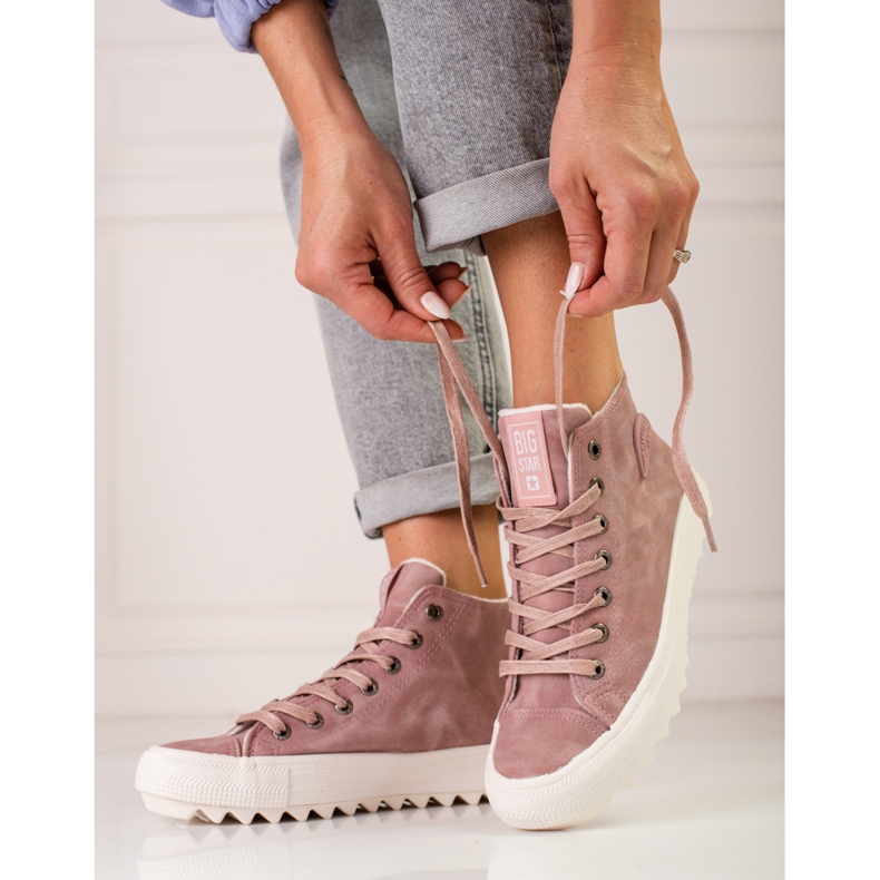 Sneakers Big Star EE274113 da donna rosa 1