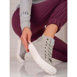 Sneakers Big Star EE274114 da donna grigio 2