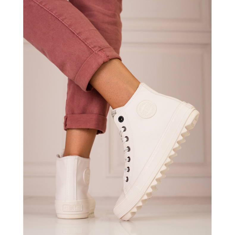 Sneakers Big Star EE274108 da donna bianca 1