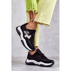 Vinceza Scarpe sportive da donna legate Tolea nere nero 2