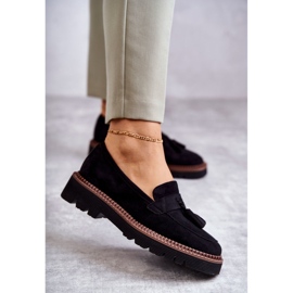 Vinceza Scarpe in pelle scamosciata da donna sulla piattaforma Unni nera nero 1