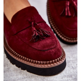 Vinceza Scarpe Scamosciate Da Donna Sulla Piattaforma Bordeaux Unni rosso 2