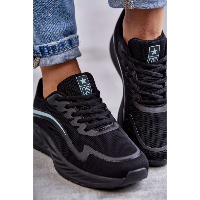 Scarpe sportive da donna alla moda Sneakers nere Ida nero 2