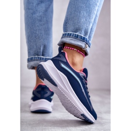 Scarpe sportive da donna alla moda Sneakers Blu navy Ida 2
