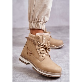 PE1 Stivali Caldi Da Donna Trappers Beige Scuro Liv 1