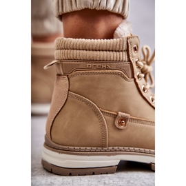PE1 Stivali Caldi Da Donna Trappers Beige Scuro Liv 2