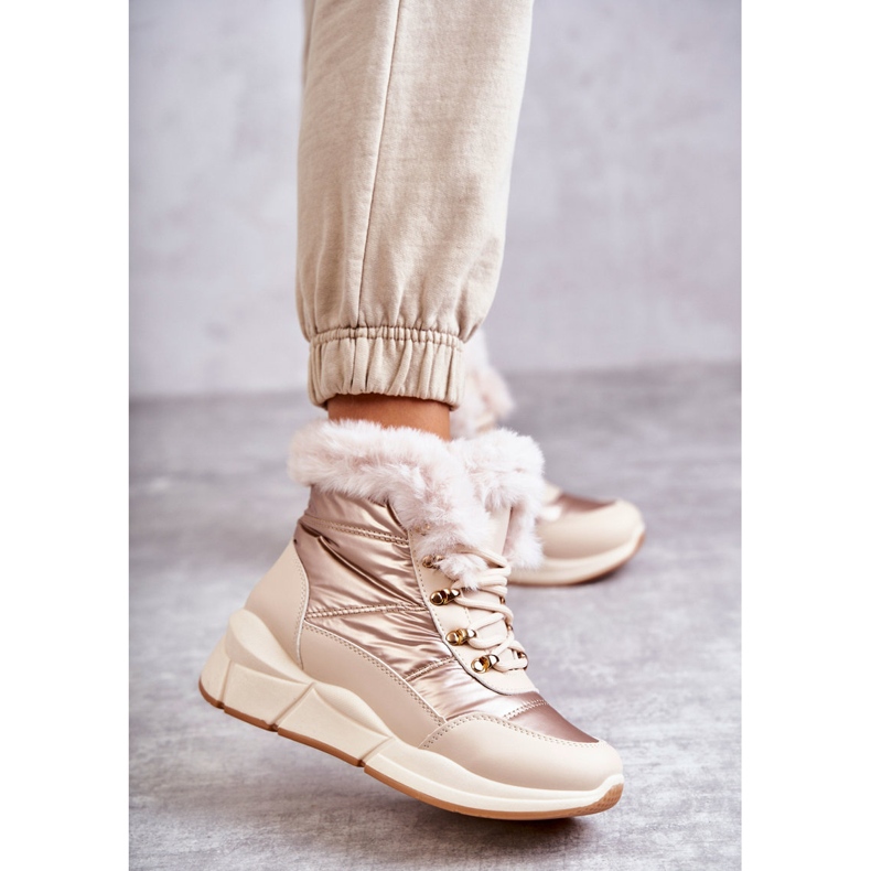 PE1 Doposci da donna in pizzo beige chiaro Anna 1