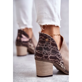 Stivali da donna in pelle su tacco alto Maciejka Beige 04492-43 marrone 2