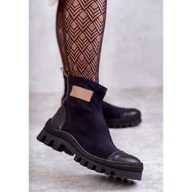 Stivali da donna in tessuto Nicole 2703 Nero 2