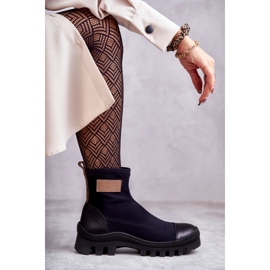 Stivali da donna in tessuto Nicole 2703 Nero 1