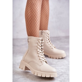 Vinceza Stivali In Pelle Con Cerniera Beige Tonje marrone 1