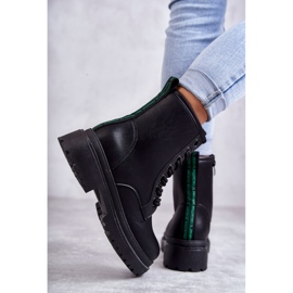 PE1 Stivali in pelle da donna Workers Neri Denila nero 2