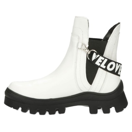 Stivali da donna da donna -up stivali filippo dbt3927 bianco 2