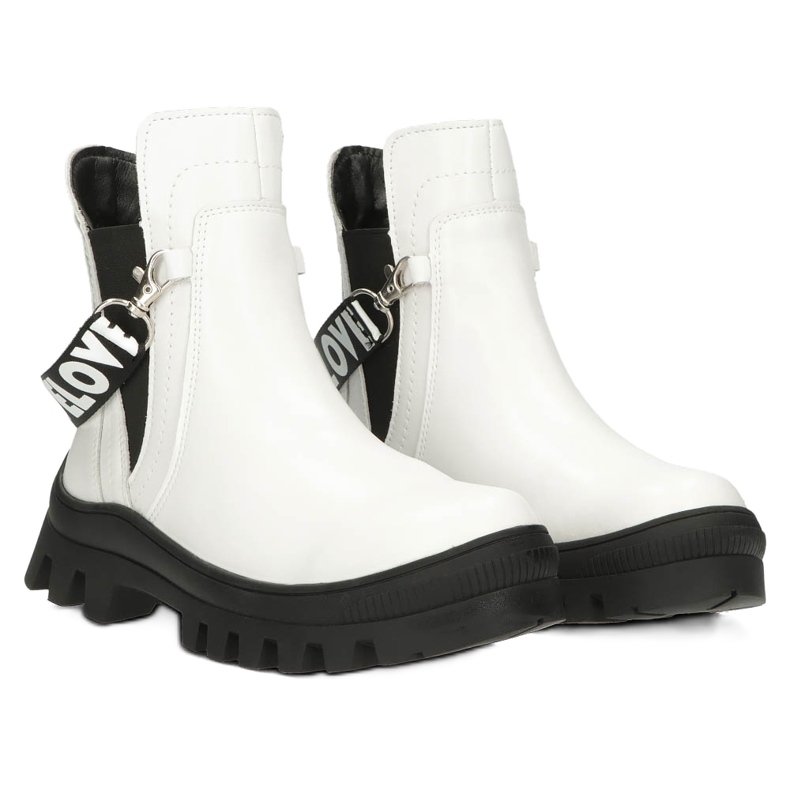 Stivali da donna da donna -up stivali filippo dbt3927 bianco 3