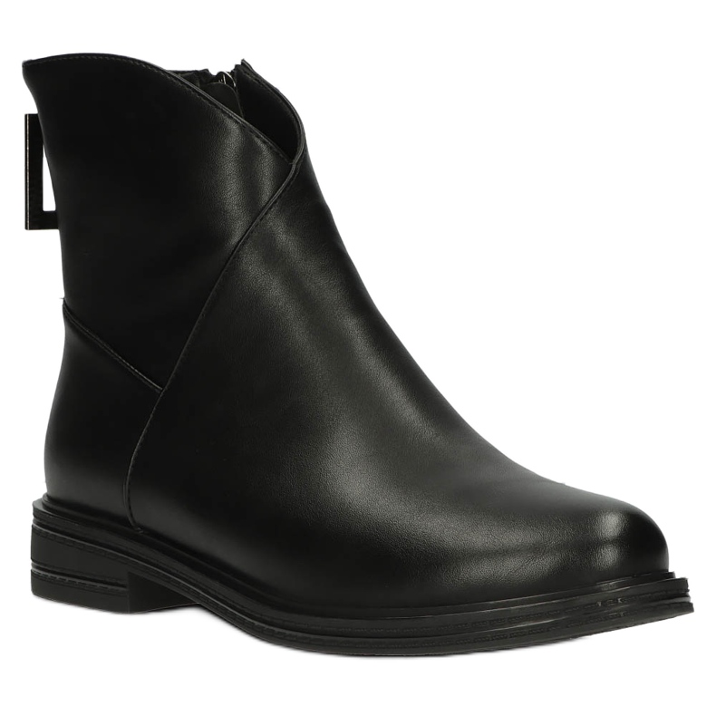 Stivaletti in pelle Stivali Jodhpur Filippo DBT4077 nero 1