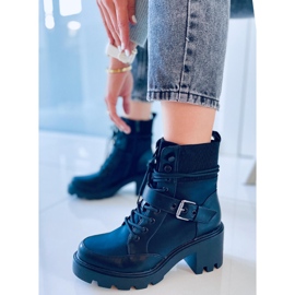 Stivali neri con lacci e tacco alto Brooks nero 2