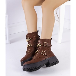 Stivali marroni con catene Corinna marrone 1