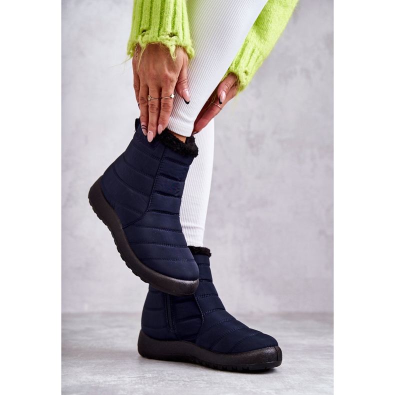 Stivali da neve caldi da donna blu navy Mezyss 2