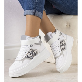 Sneakers grigie di Adolis alla caviglia grigio 1