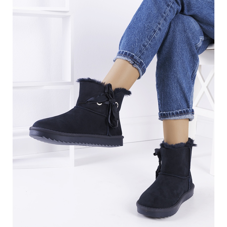 Doposci blu navy con fiocco Lachance 1