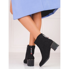 Stivali da donna in camoscio nero Shelovet 1