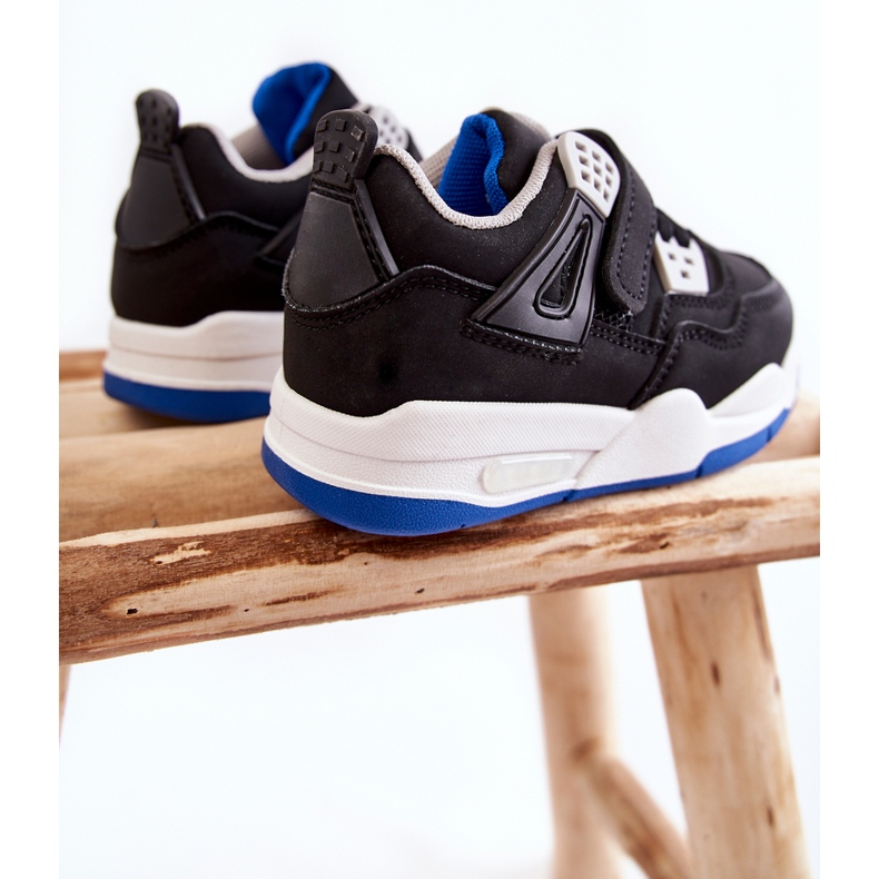 FR1 Scarpe Sportive per Bambini in Pelle Nera e Navy Marisa nero blu 2