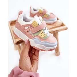 FR1 Scarpe Sportive Bambini in Pelle Multicolor Marisa blu rosa verde 2
