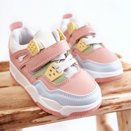 FR1 Scarpe Sportive Bambini in Pelle Multicolor Marisa blu rosa verde 1