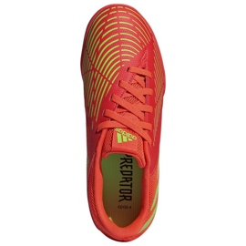 Scarpe da calcio Adidas Predator Edge.4 In Jr GZ6014 rosso arance e rosse 2