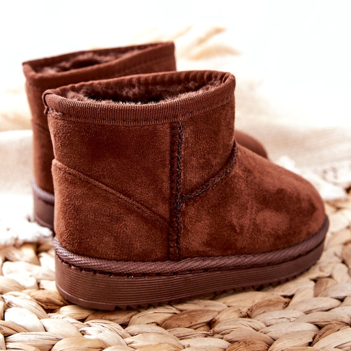 FR1 Stivali caldi per bambini Stivali da neve Marrone Gooby 2